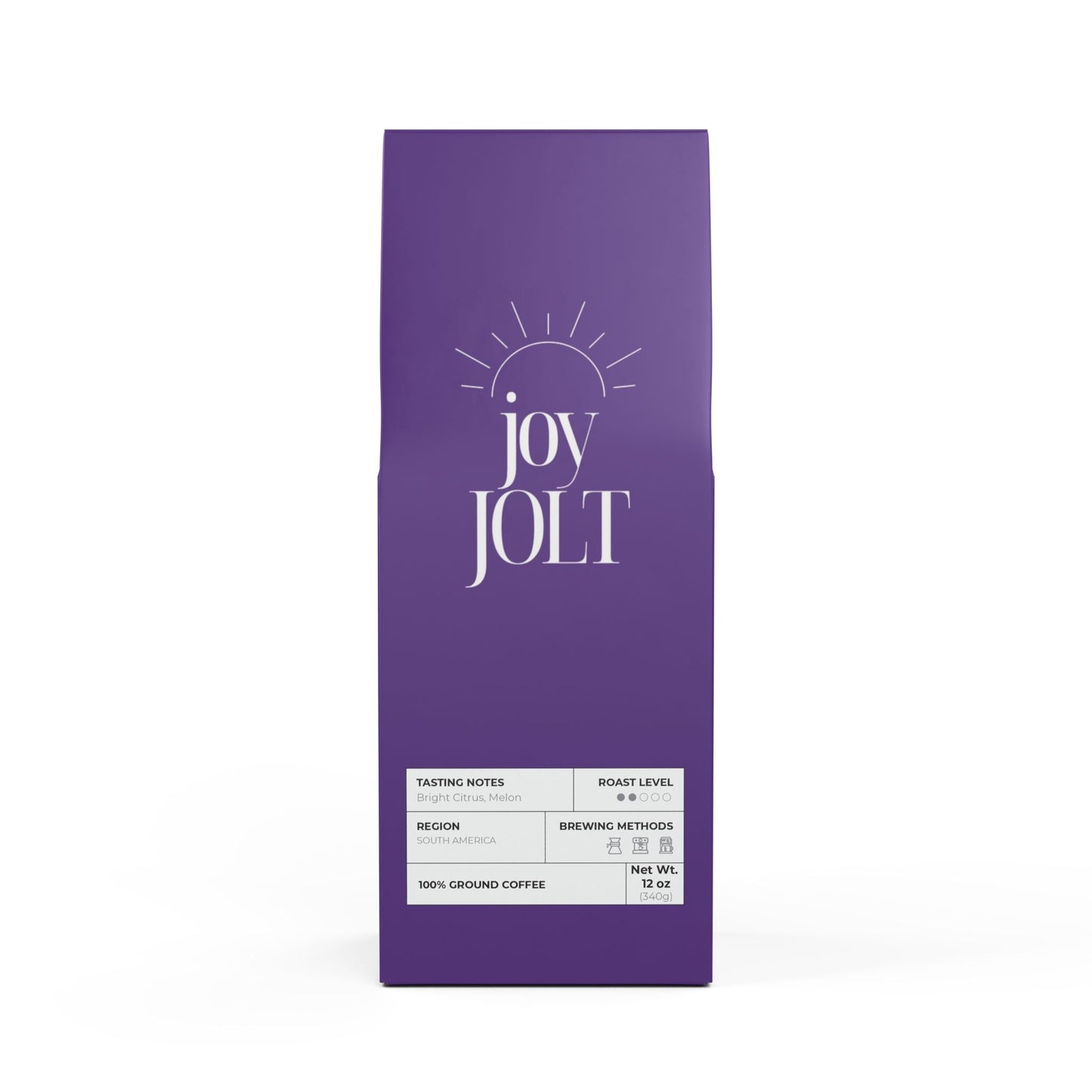 Purple Joy Jolt Colombia Single Origin Coffee (Light-Medium Roast)