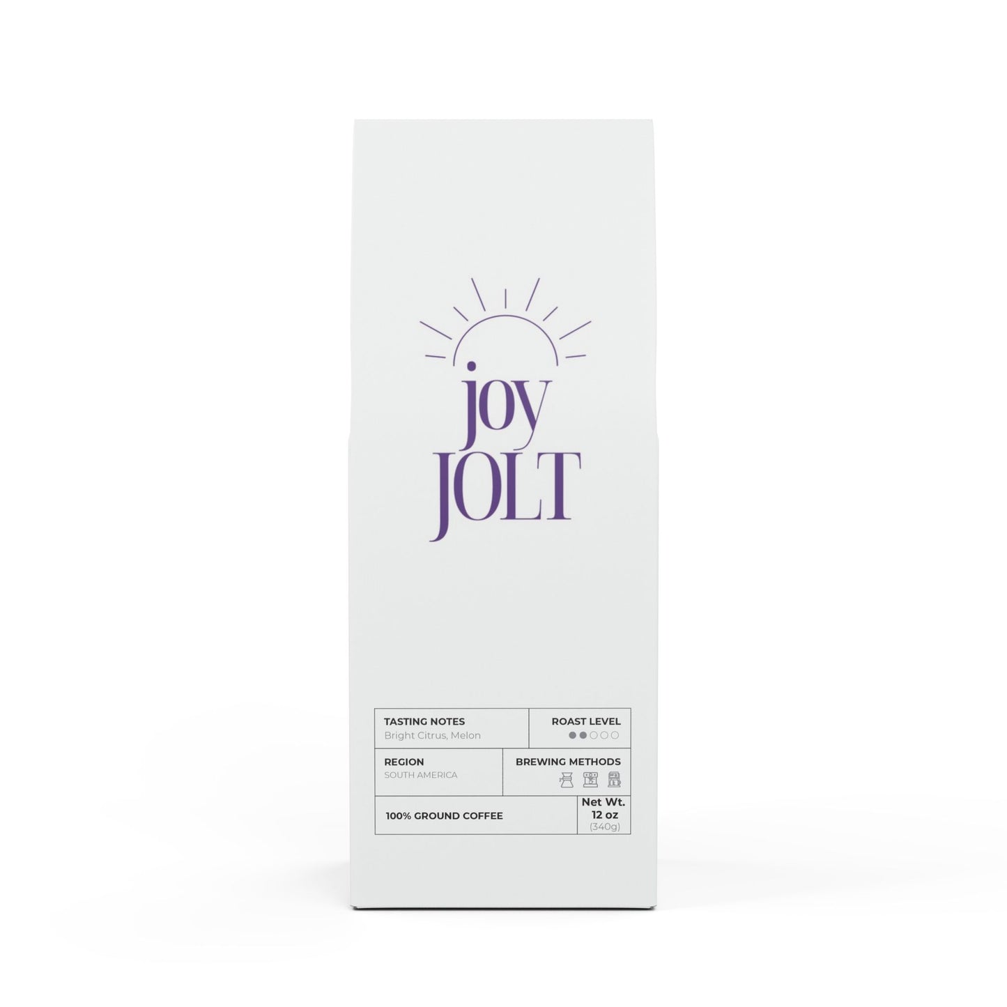 White Joy Jolt Colombia Single Origin Coffee (Light-Medium Roast)